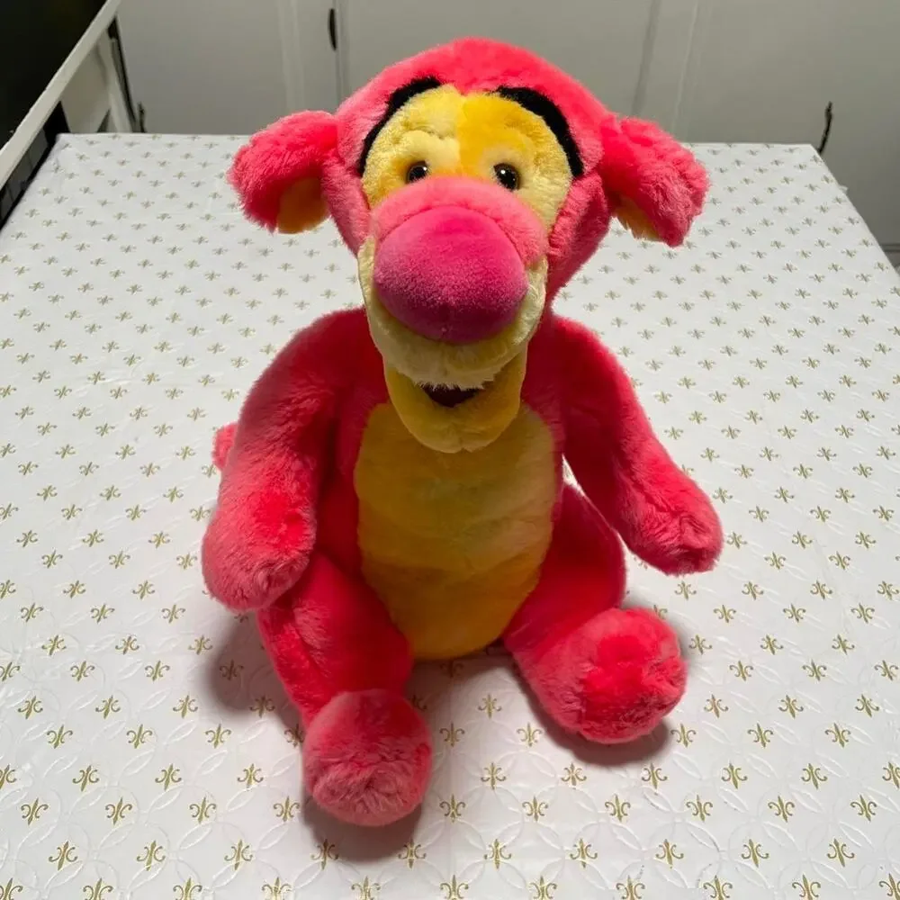 Disney Store Tigger Plush Neon Pink Ice Cream Edition Winnie the Pooh Plush